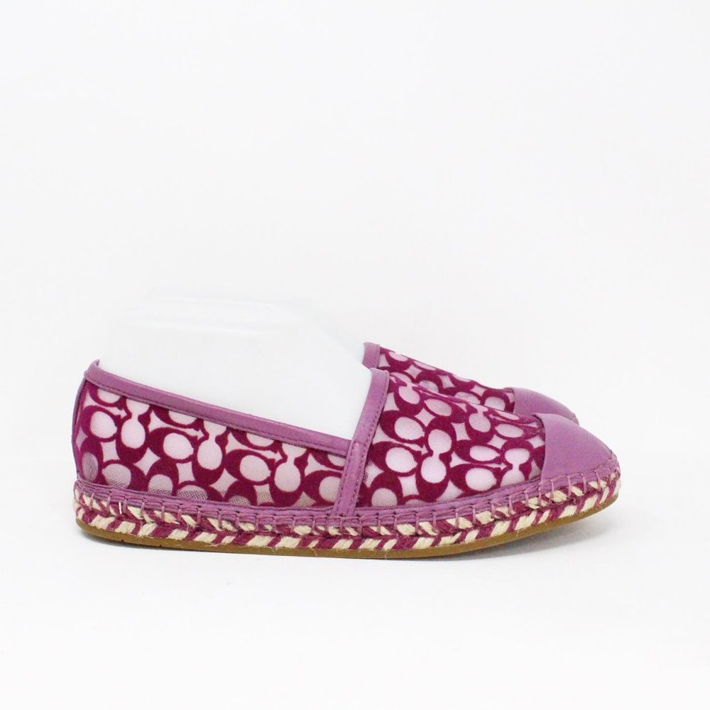 COACH #40467 Lilac Berry Cleo Espadrilles (US 6.5 EU 36.5) - Picture 2 of 9